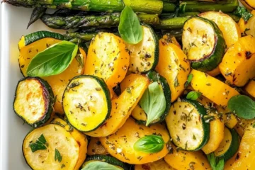 Simple Asparagus With Zucchini and Squash