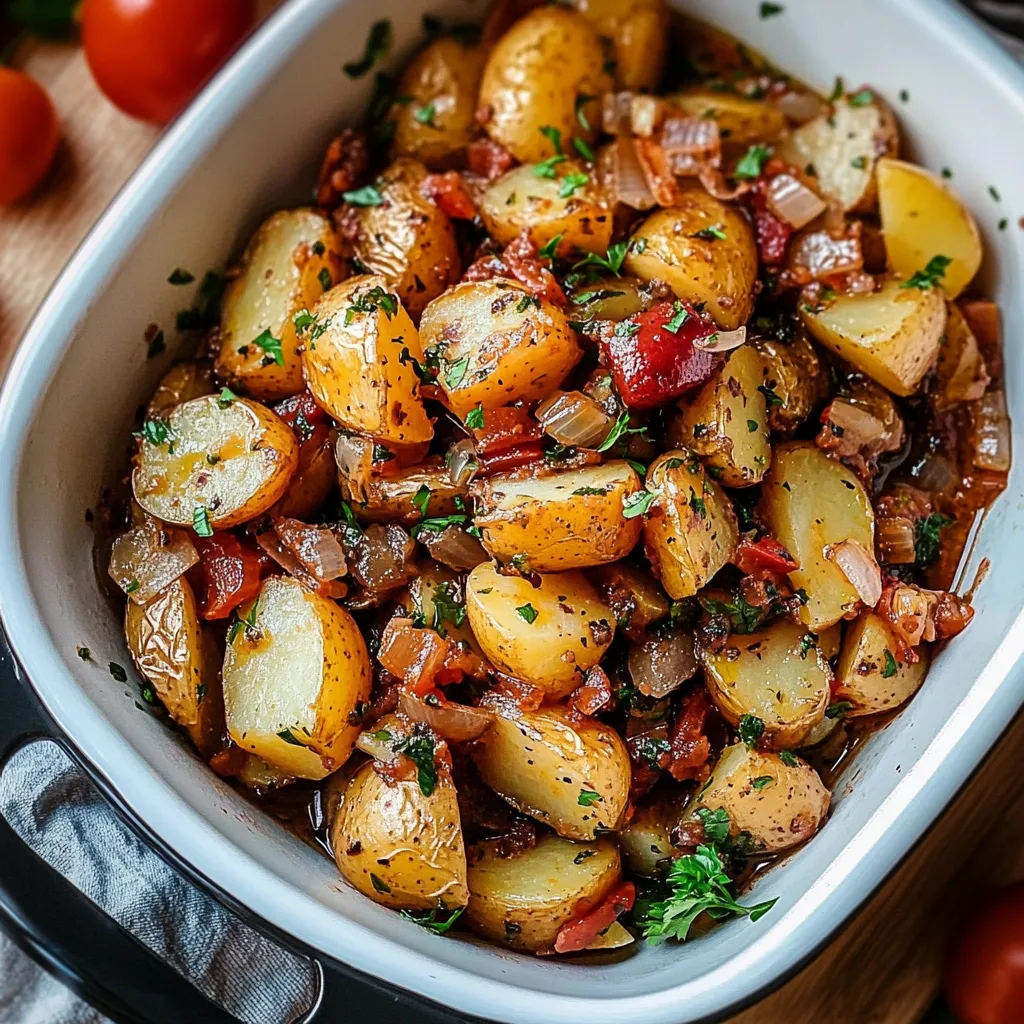 Slow Cooker Italian Sausage and Potatoes