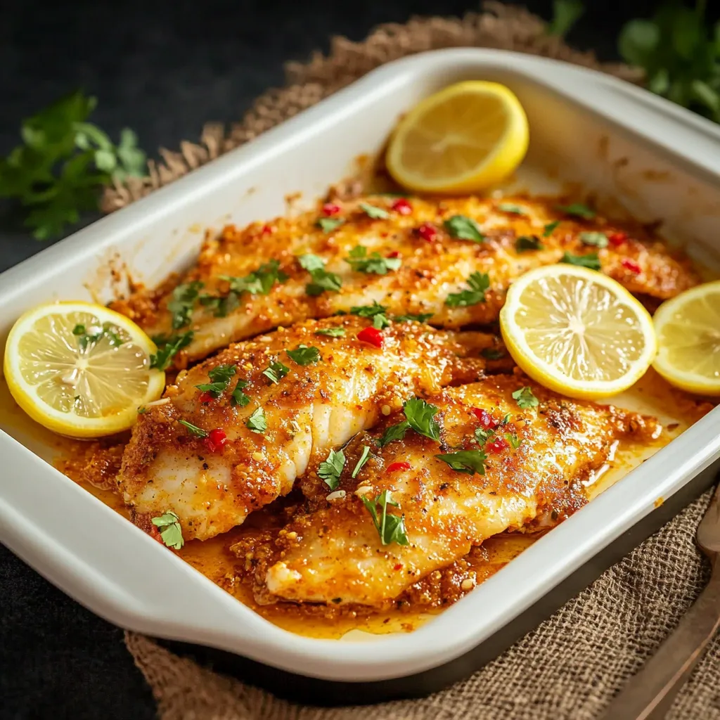 Spicy Baked Basa Recipe With Lemon