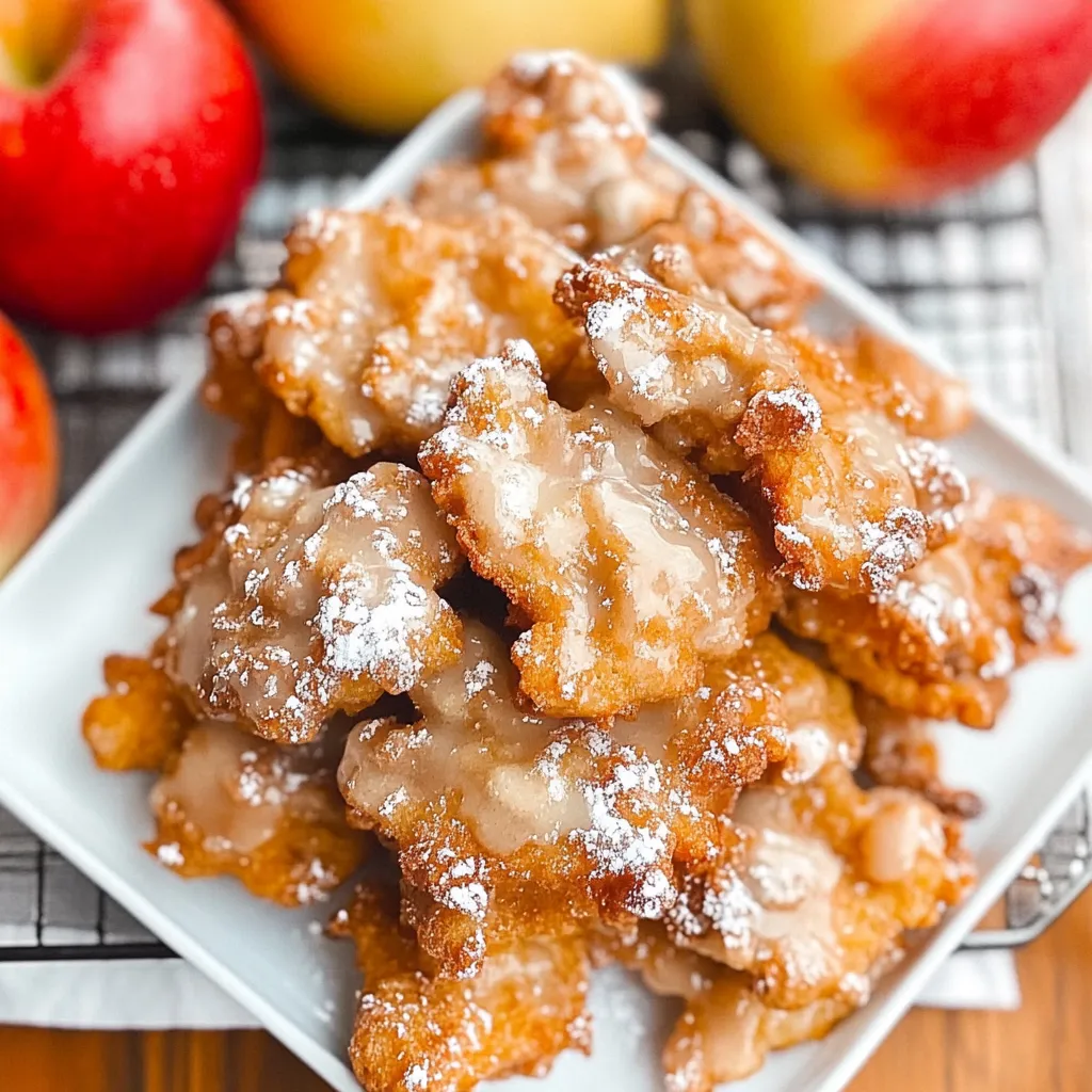 Air Fryer Apple Fritters