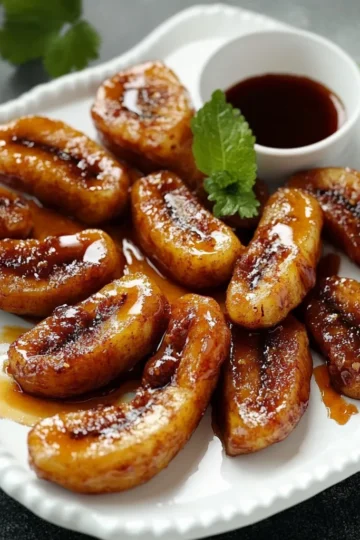 Air Fryer Caramelized Bananas