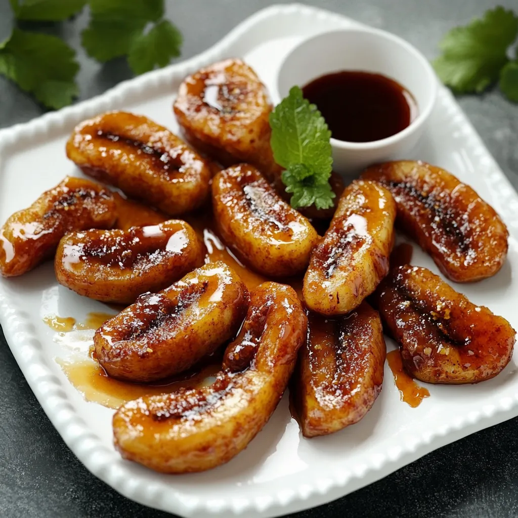 Air Fryer Caramelized Bananas