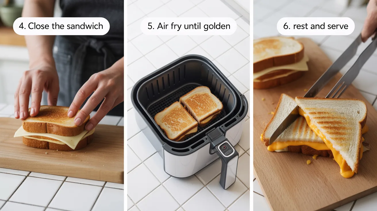 Air Fryer Grilled Cheese in 10 Minutes – Fast, Crispy & Melty