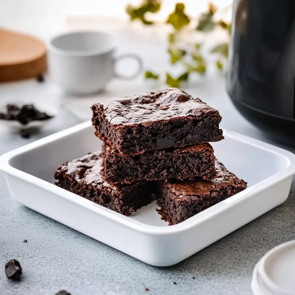 Air Fryer Boxed Brownies
