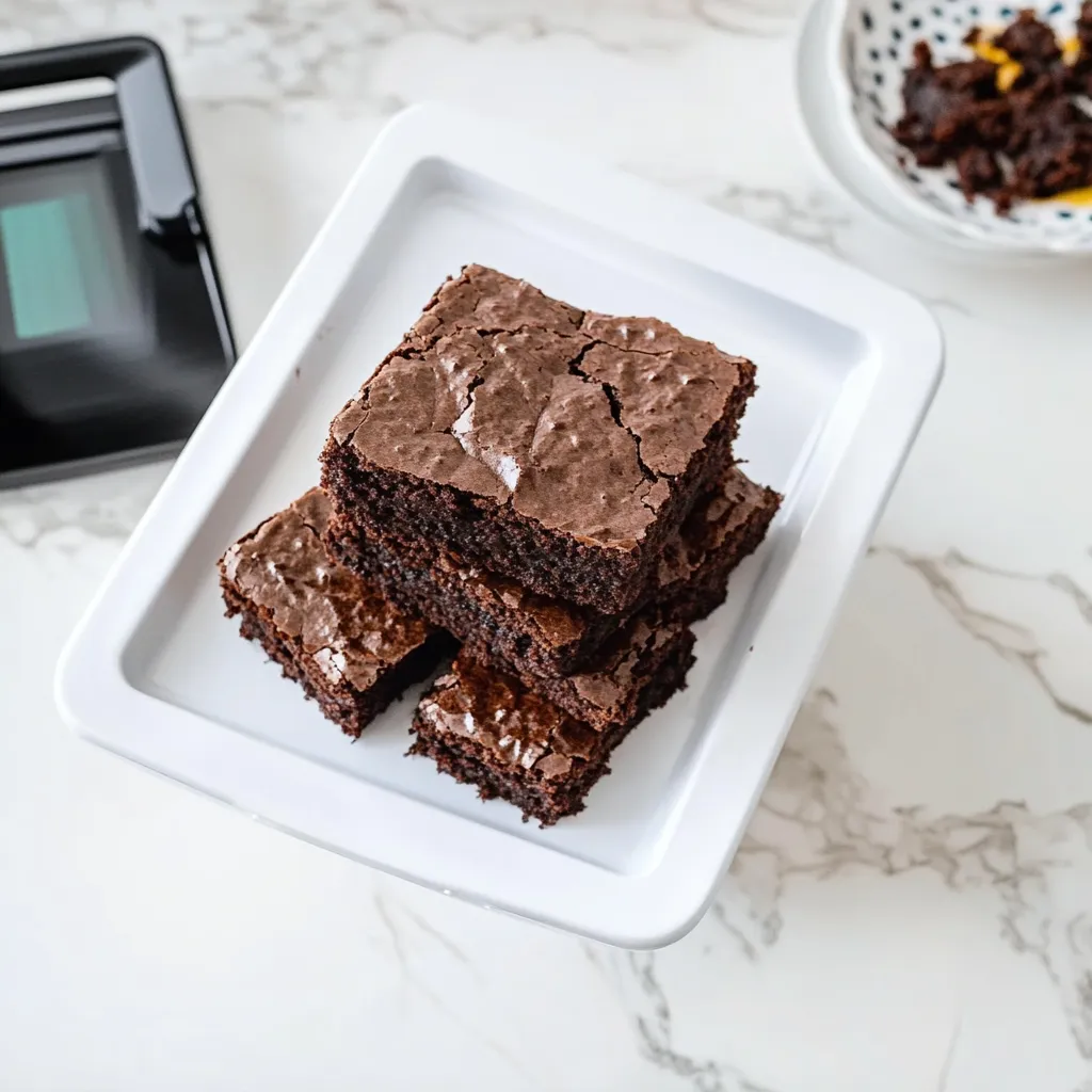 Air Fryer Boxed Brownies