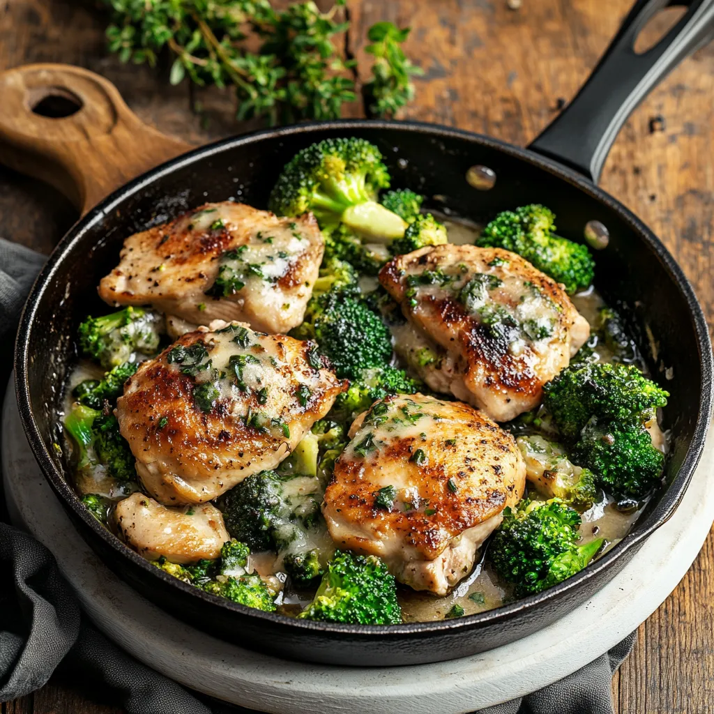 Low Carb Chicken Broccoli Skillet