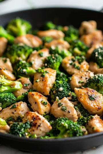 Low Carb Chicken Broccoli Skillet