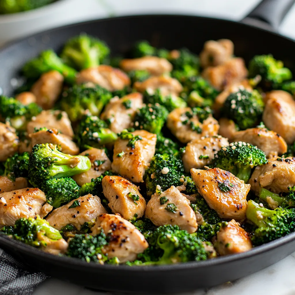Low Carb Chicken Broccoli Skillet