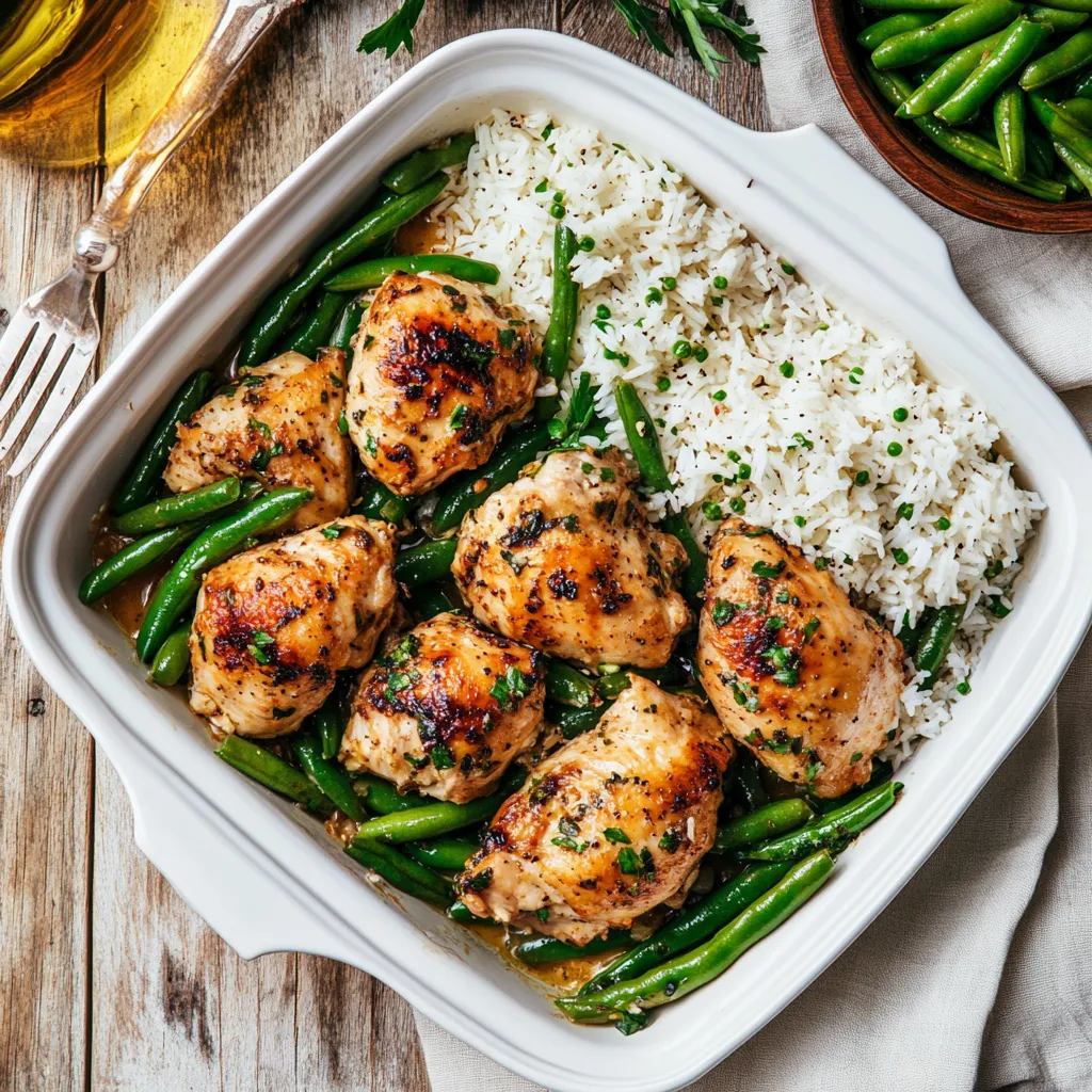 Chicken with Green Beans and Rice