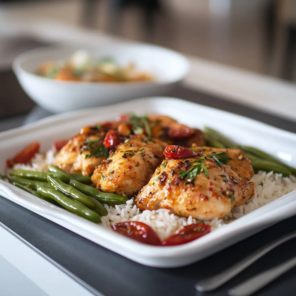 Chicken with Green Beans and Rice