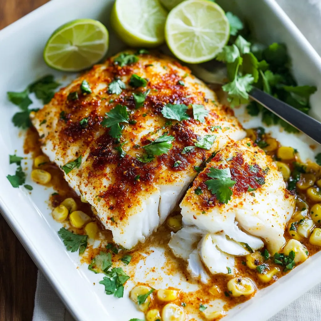 Chili Lime Baked Cod
