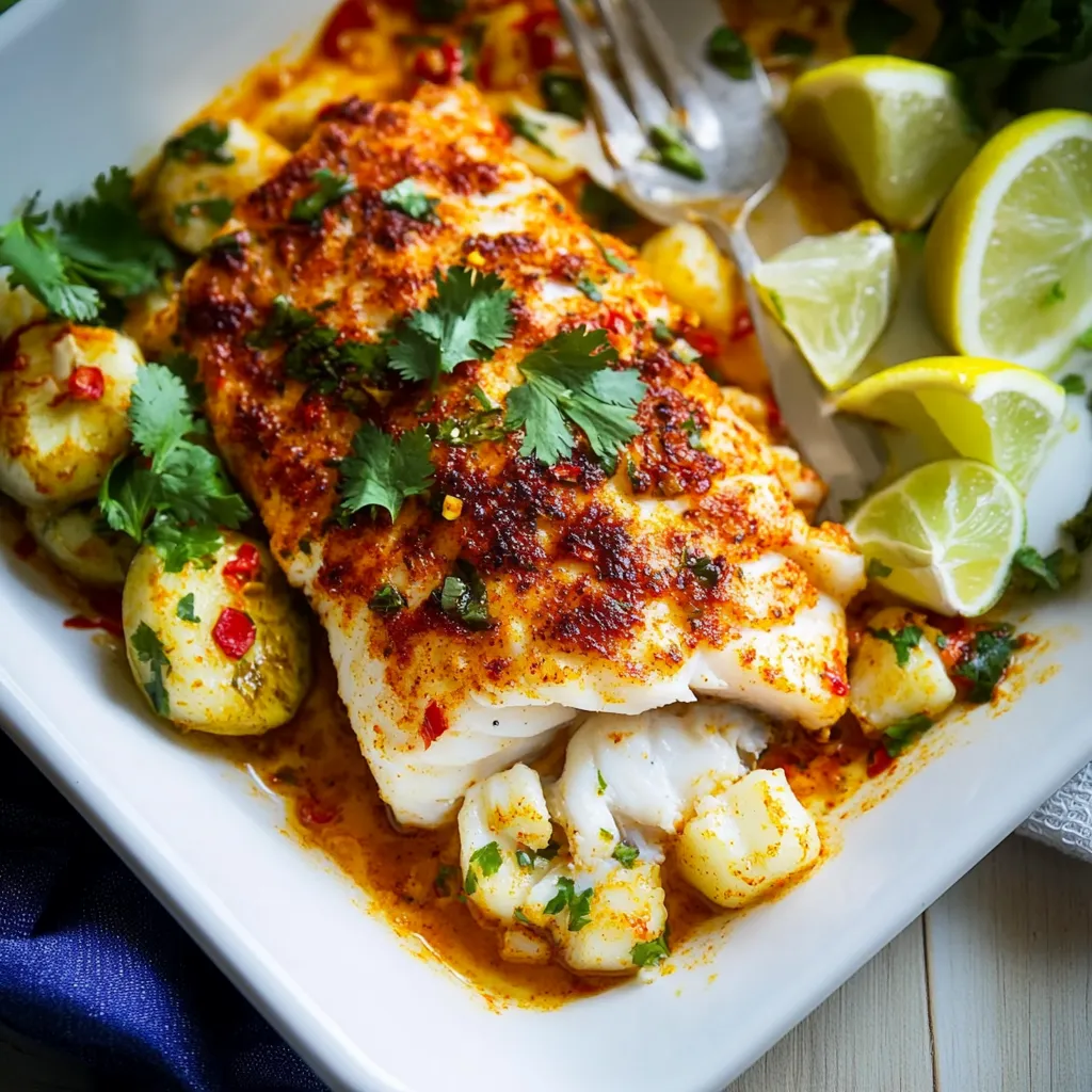 Chili Lime Baked Cod