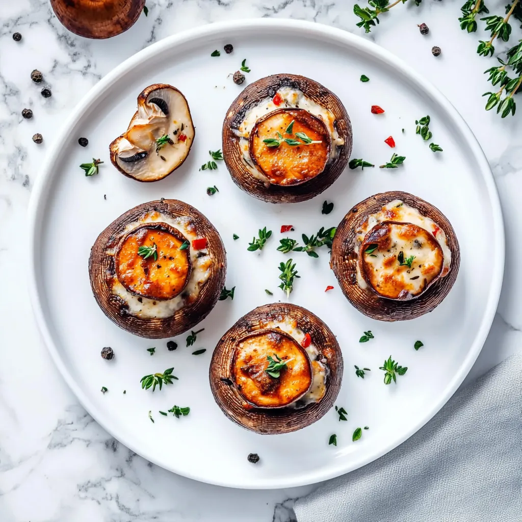 Easy Keto Stuffed Mushrooms