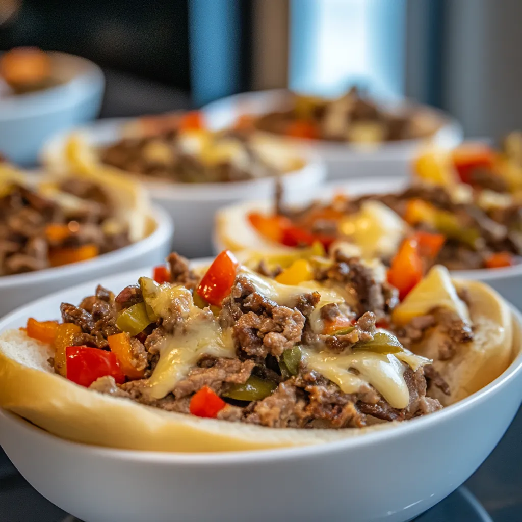 Philly Cheesesteak Bowls