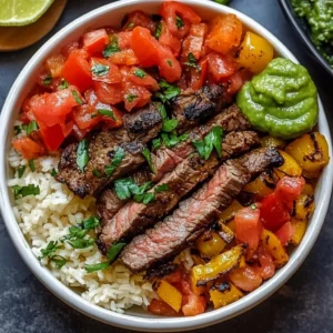 High Protein Steak Fajita Bowl – Low Carb