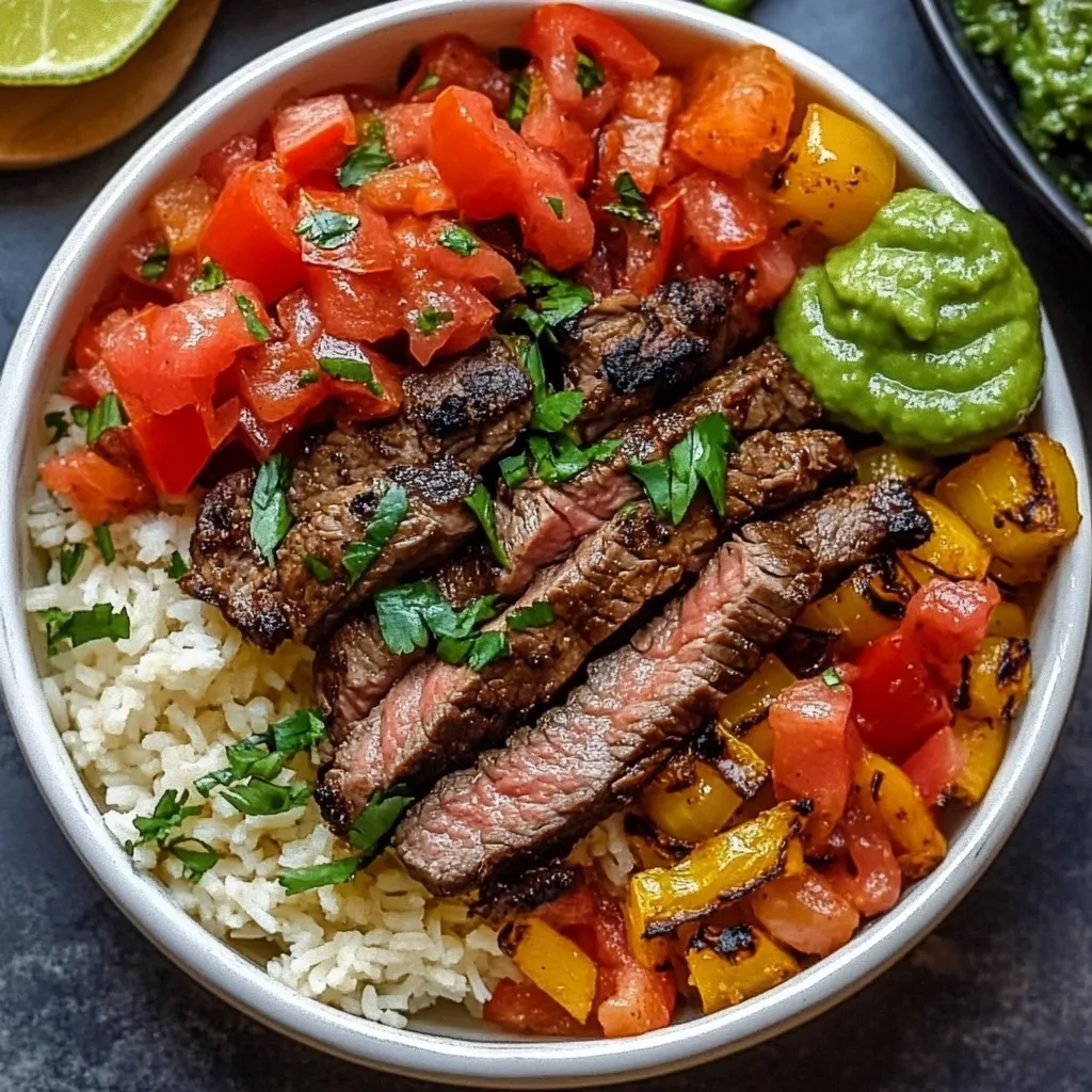 High Protein Steak Fajita Bowl – Low Carb
