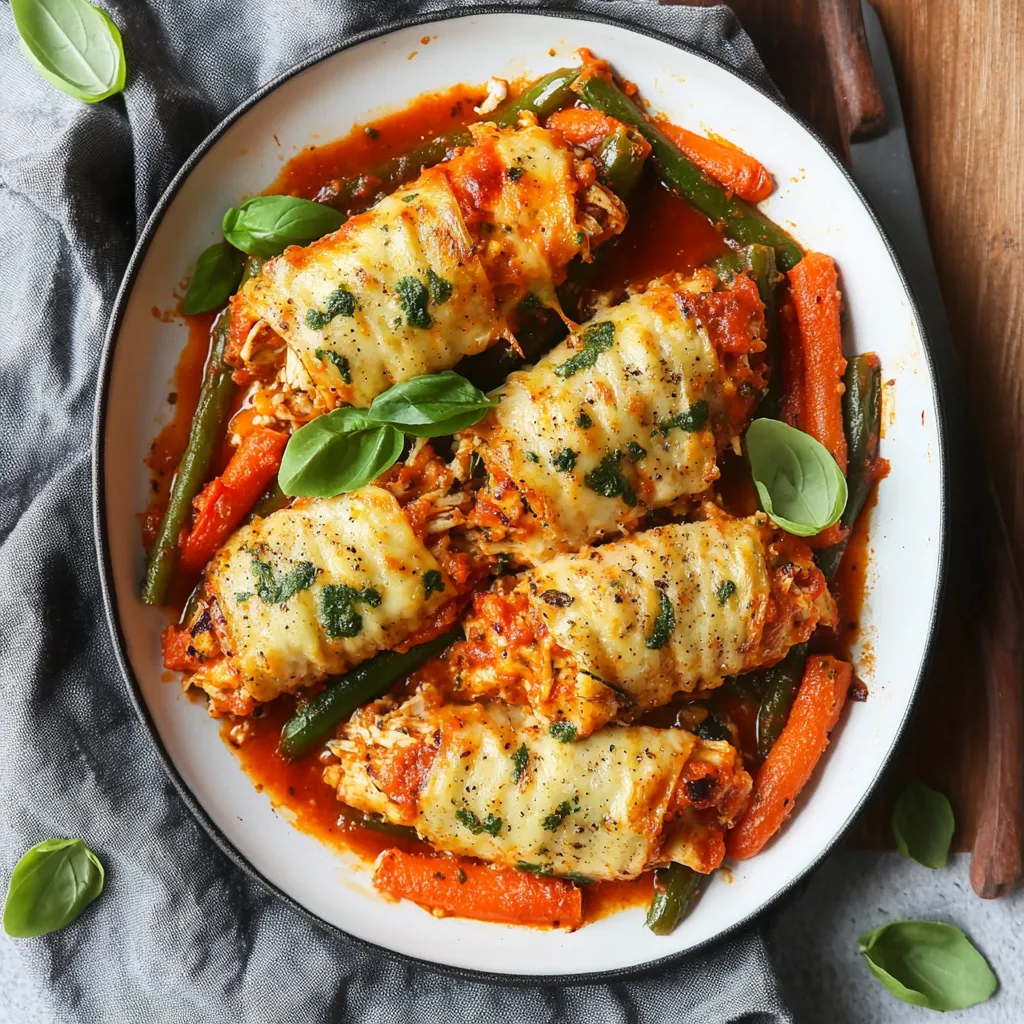 Lasagna Stuffed Chicken