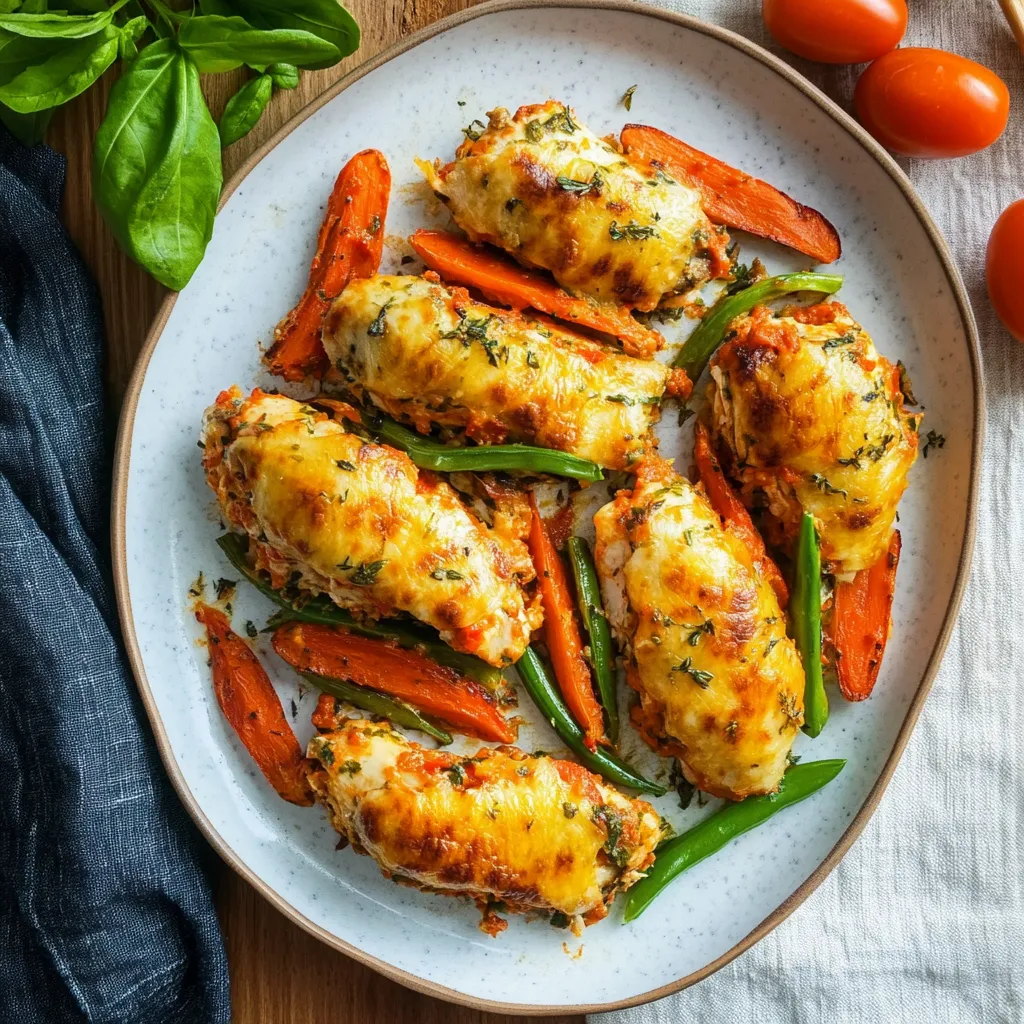 Lasagna Stuffed Chicken