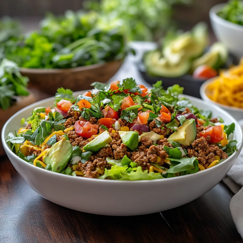 Low Carb Taco Salad Bowl