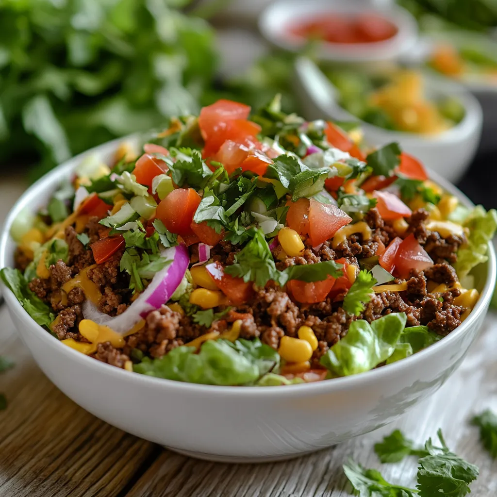 Low Carb Taco Salad Bowl
