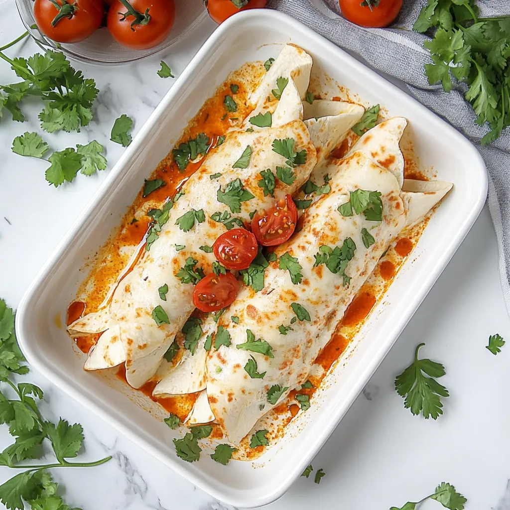 Low Carb White Chicken Enchiladas