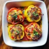 Mediterranean Chicken Stuffed Bell Peppers