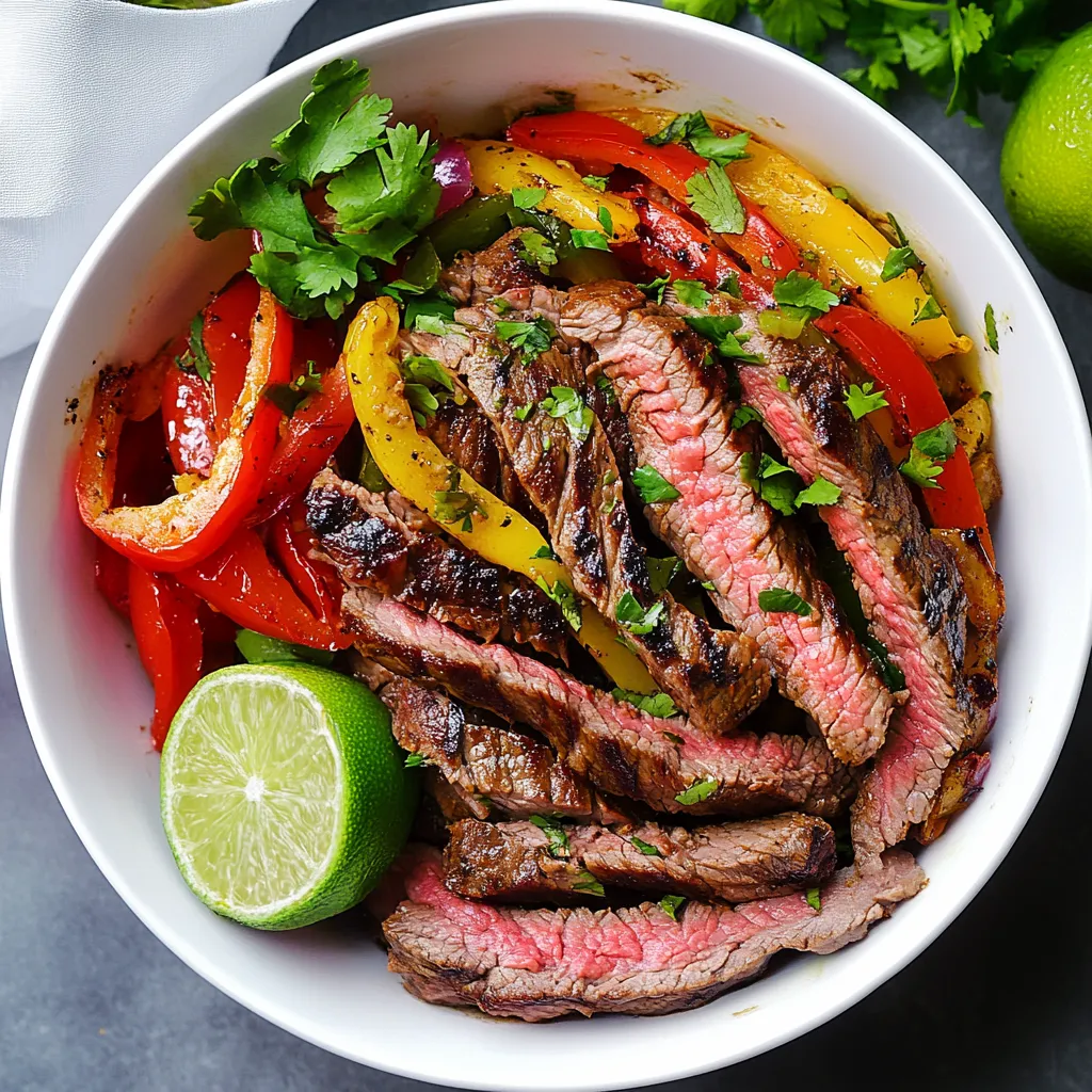 High Protein Steak Fajita Bowl – Low Carb