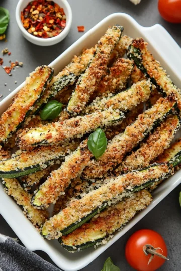Crispy Baked Keto Zucchini Fries