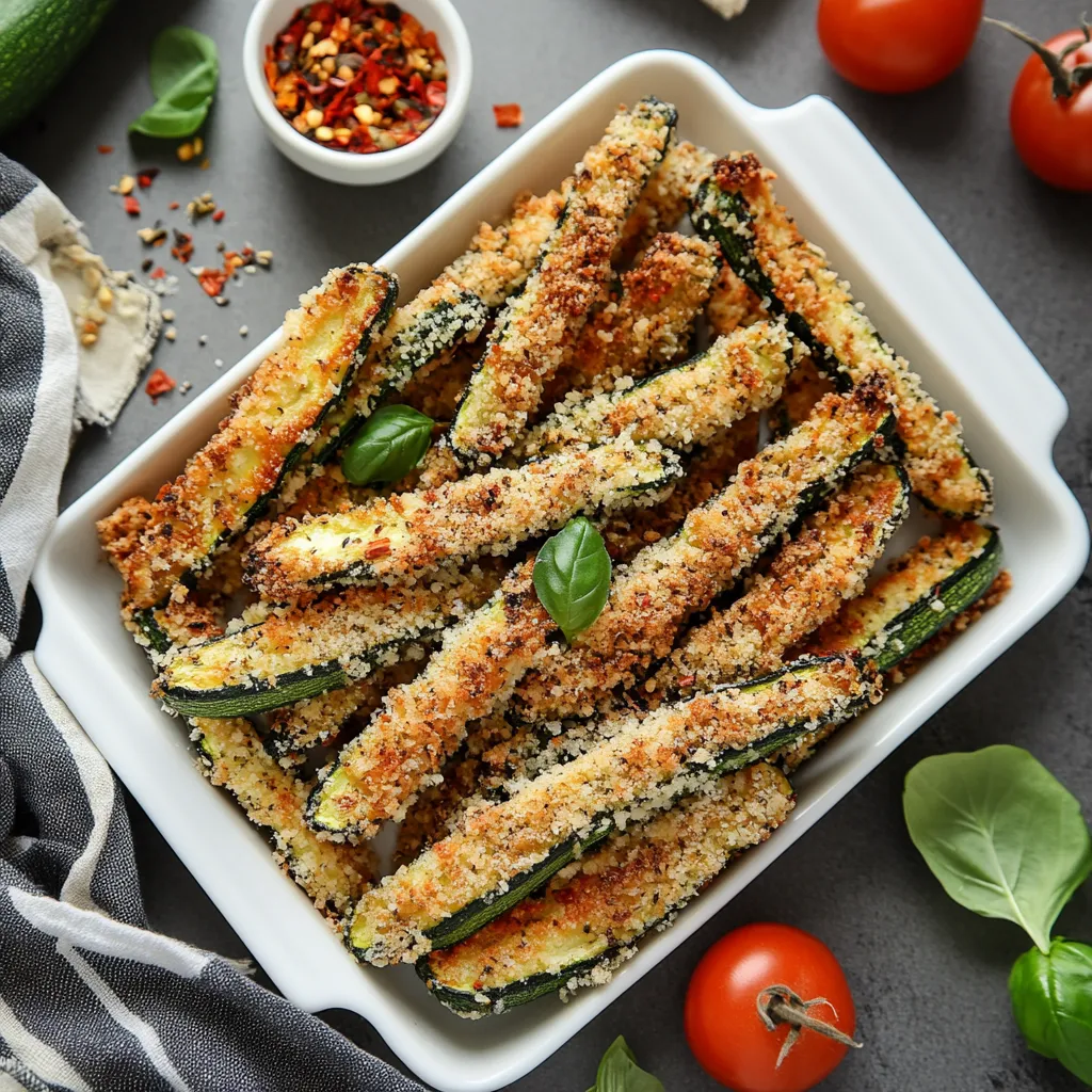 Crispy Baked Keto Zucchini Fries