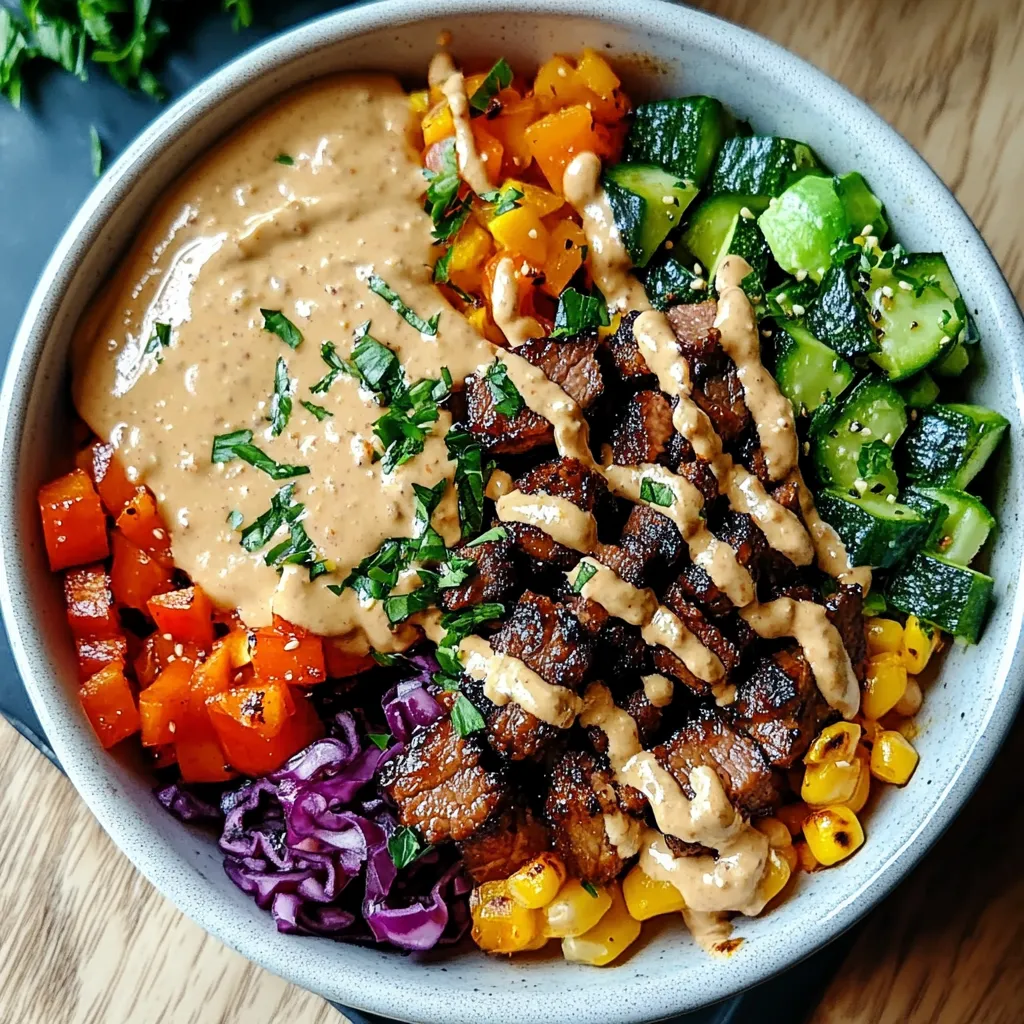 Beef and Veggie Bowls with Comeback Sauce