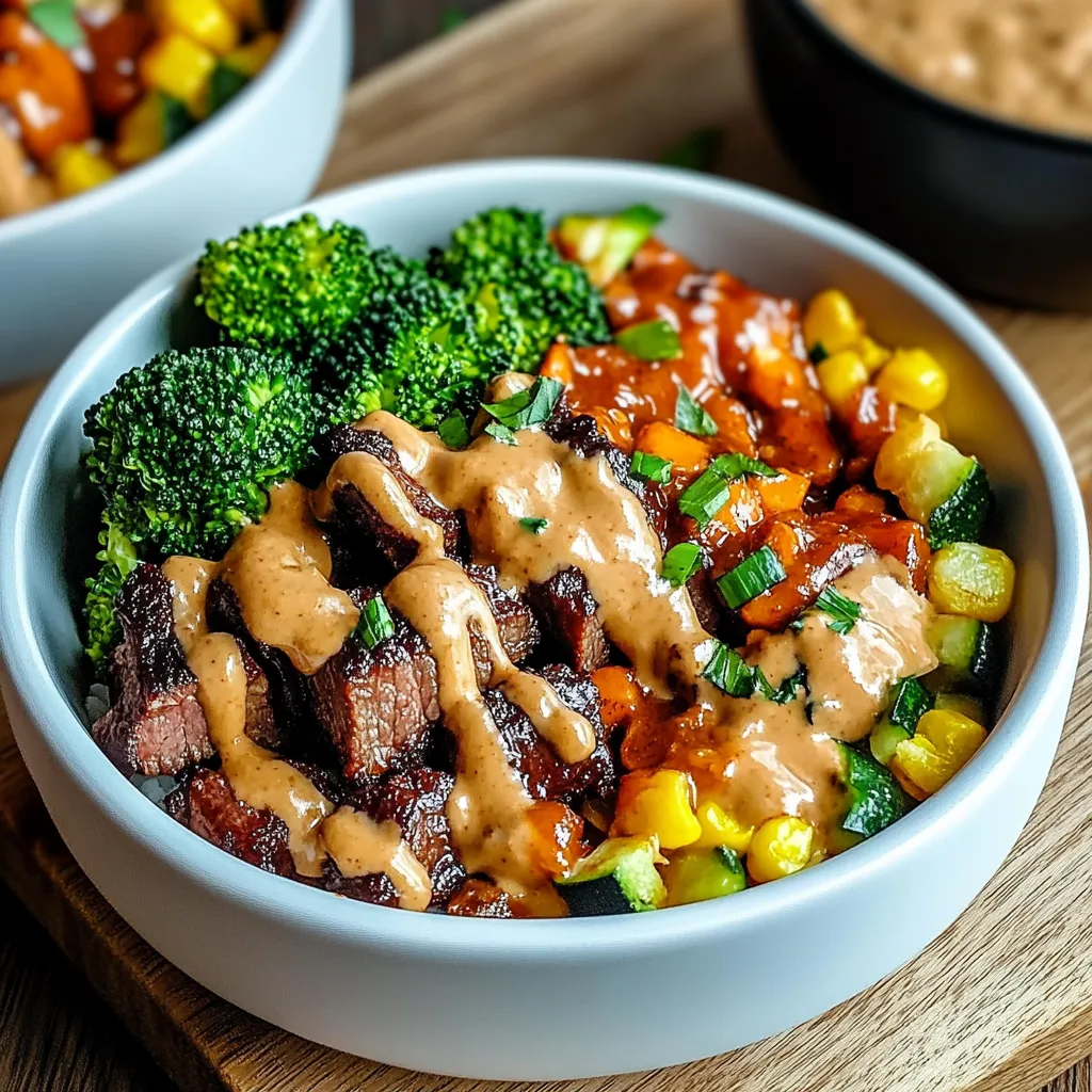 Beef and Veggie Bowls with Comeback Sauce
