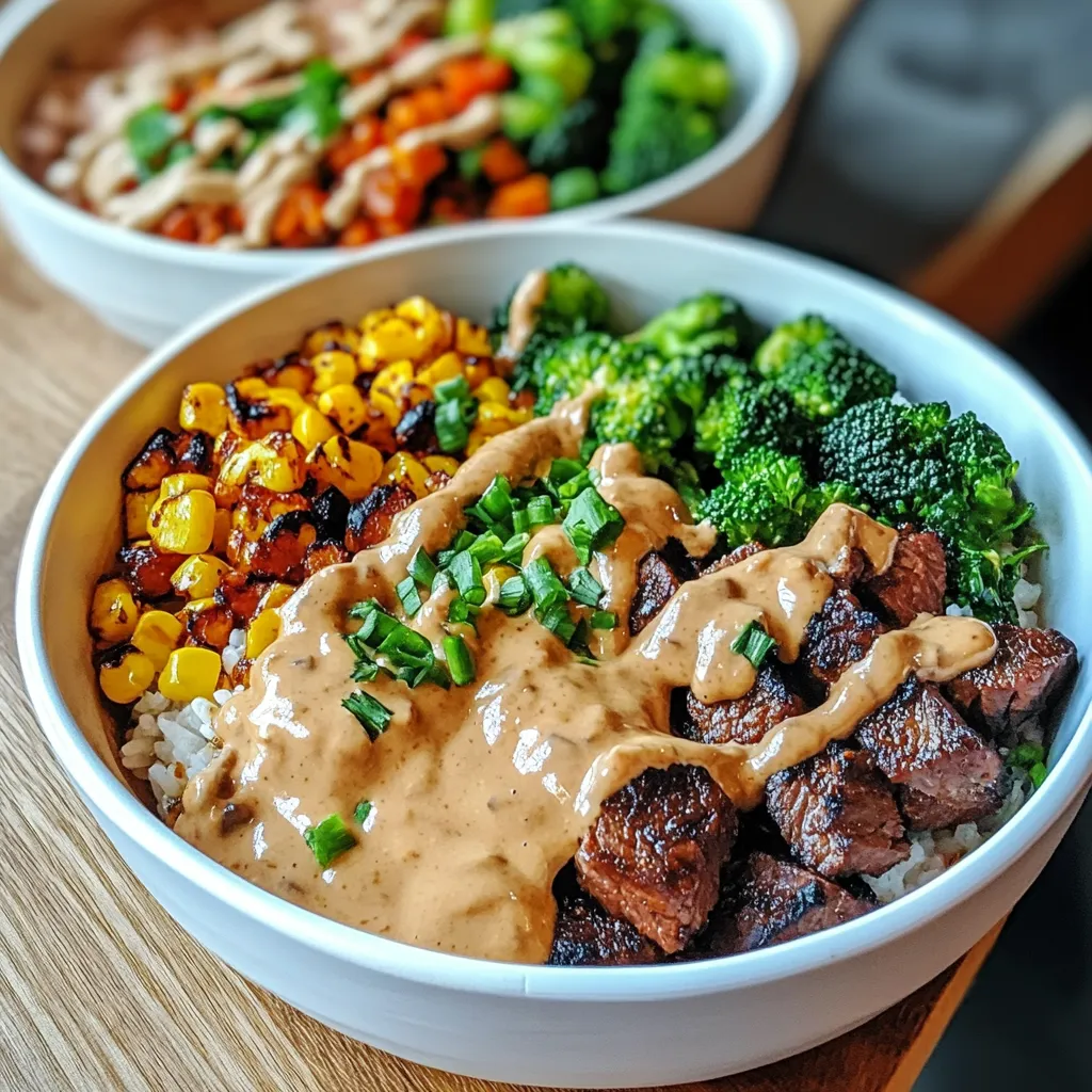 Beef and Veggie Bowls with Comeback Sauce