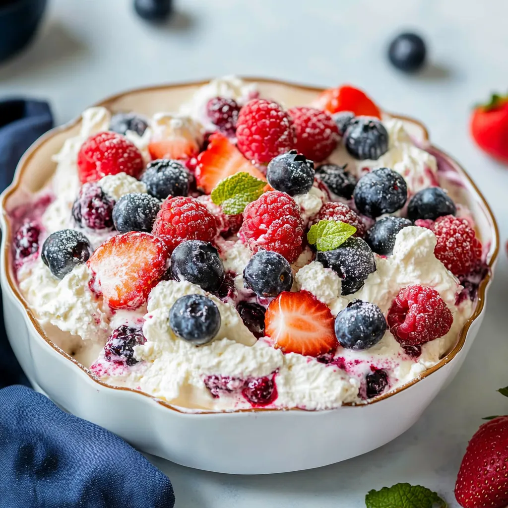 Low Carb Berry Cheesecake Salad