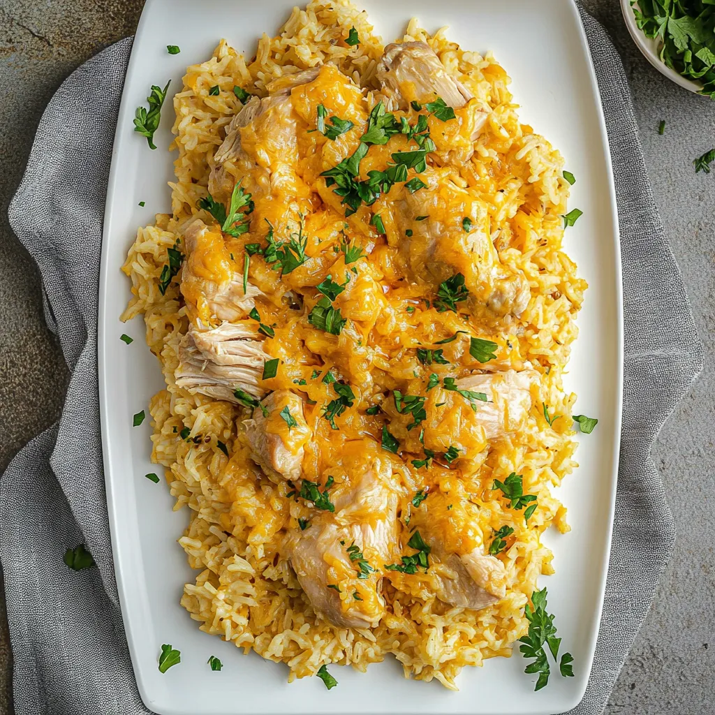 Cheesy Chicken and Rice