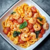 Cherry Tomato Pasta and Shrimp