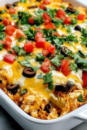 Chicken Burrito Casserole