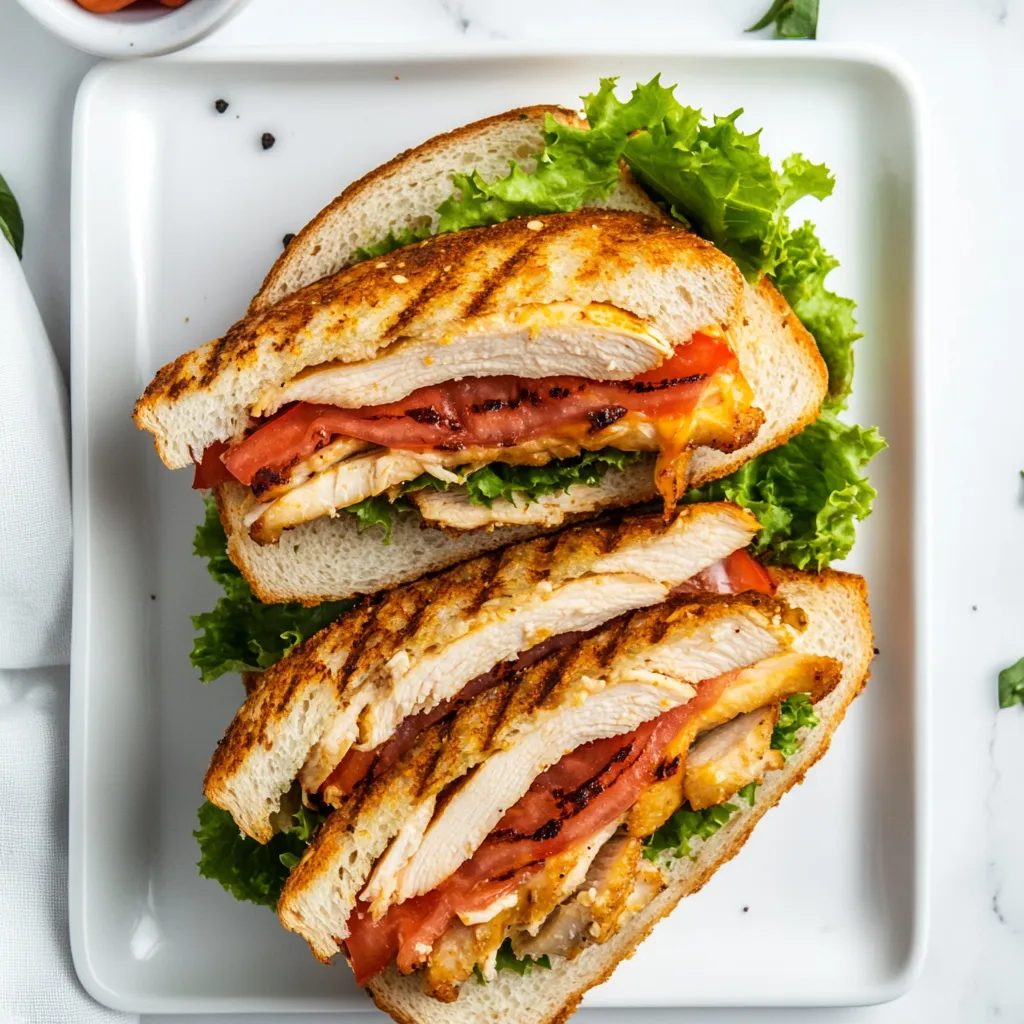 Low Carb Chicken Club Sandwich