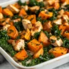 Chicken Kale and Sweet Potato Skillet