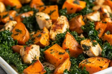 Chicken Kale and Sweet Potato Skillet