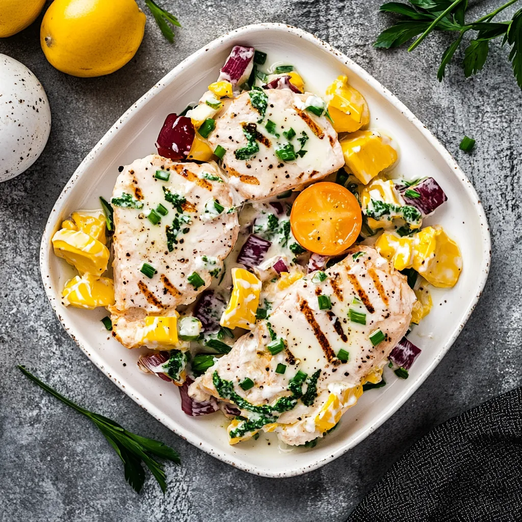 High Protein Cottage Cheese Chicken Salad
