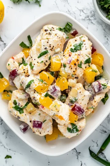 High Protein Cottage Cheese Chicken Salad