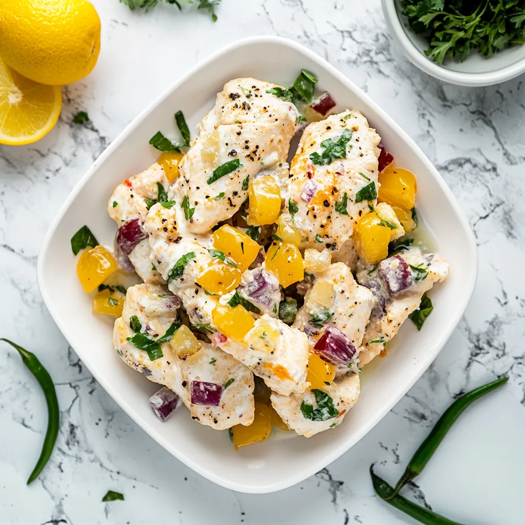 High Protein Cottage Cheese Chicken Salad