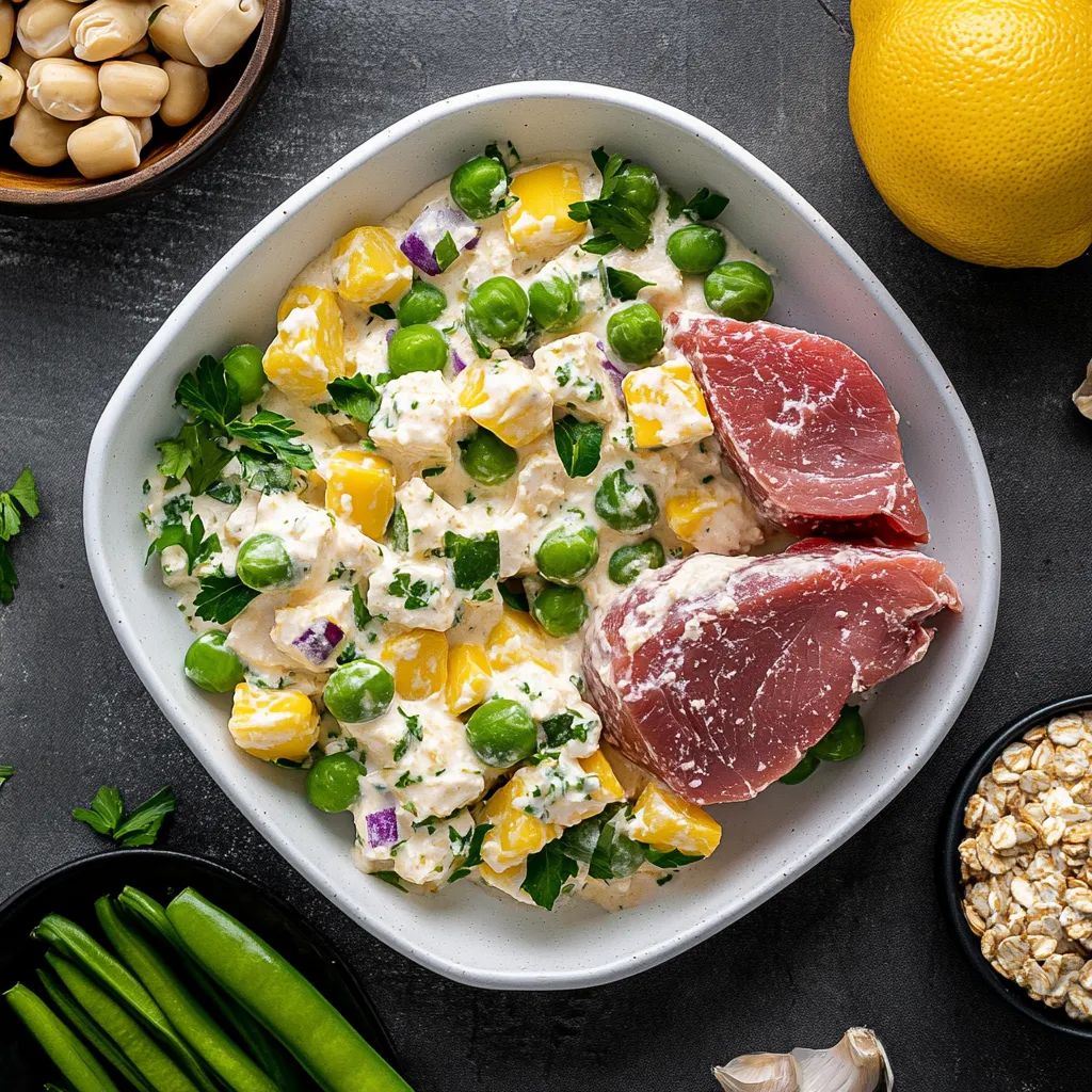 High Protein Cottage Cheese Chicken Salad