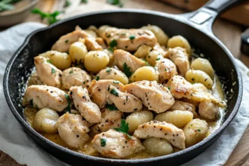 Garlic Chicken Gnocchi Skillet