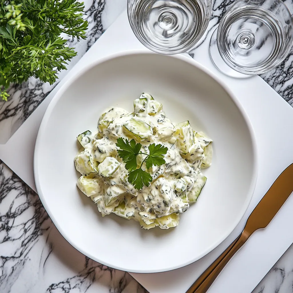 Creamy Cucumber Salad 