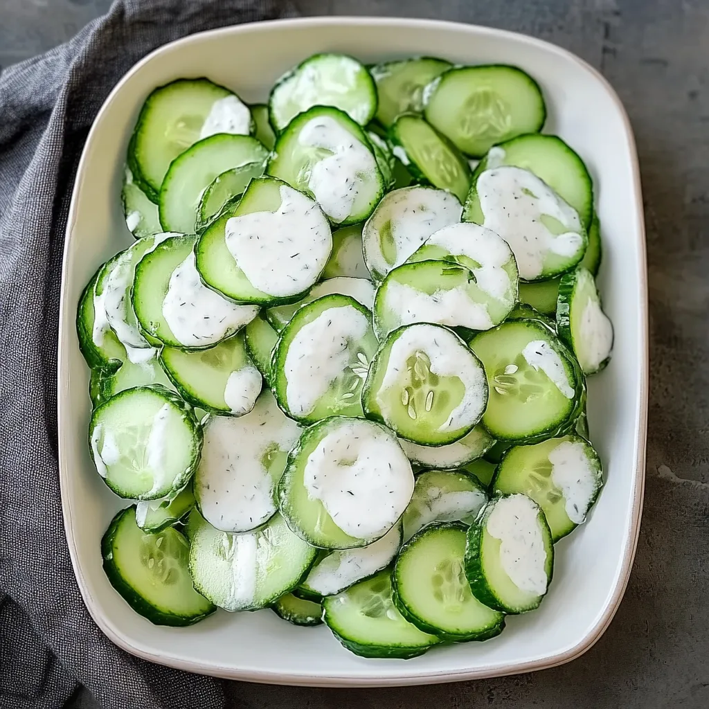 Creamy Cucumber Salad 