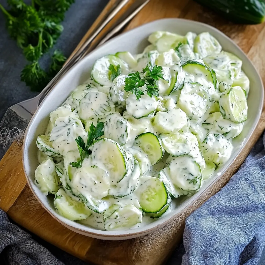 Creamy Cucumber Salad 
