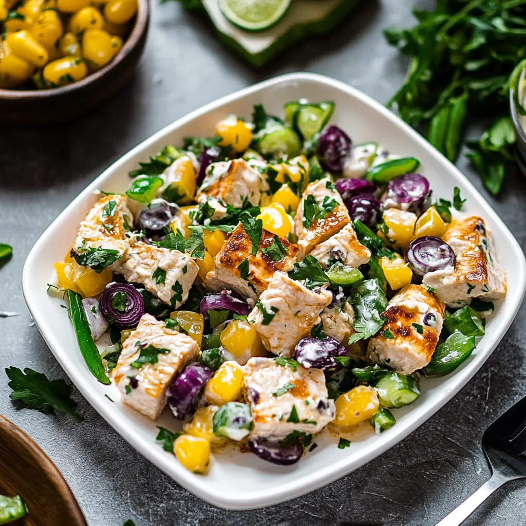High Protein Cottage Cheese Chicken Salad