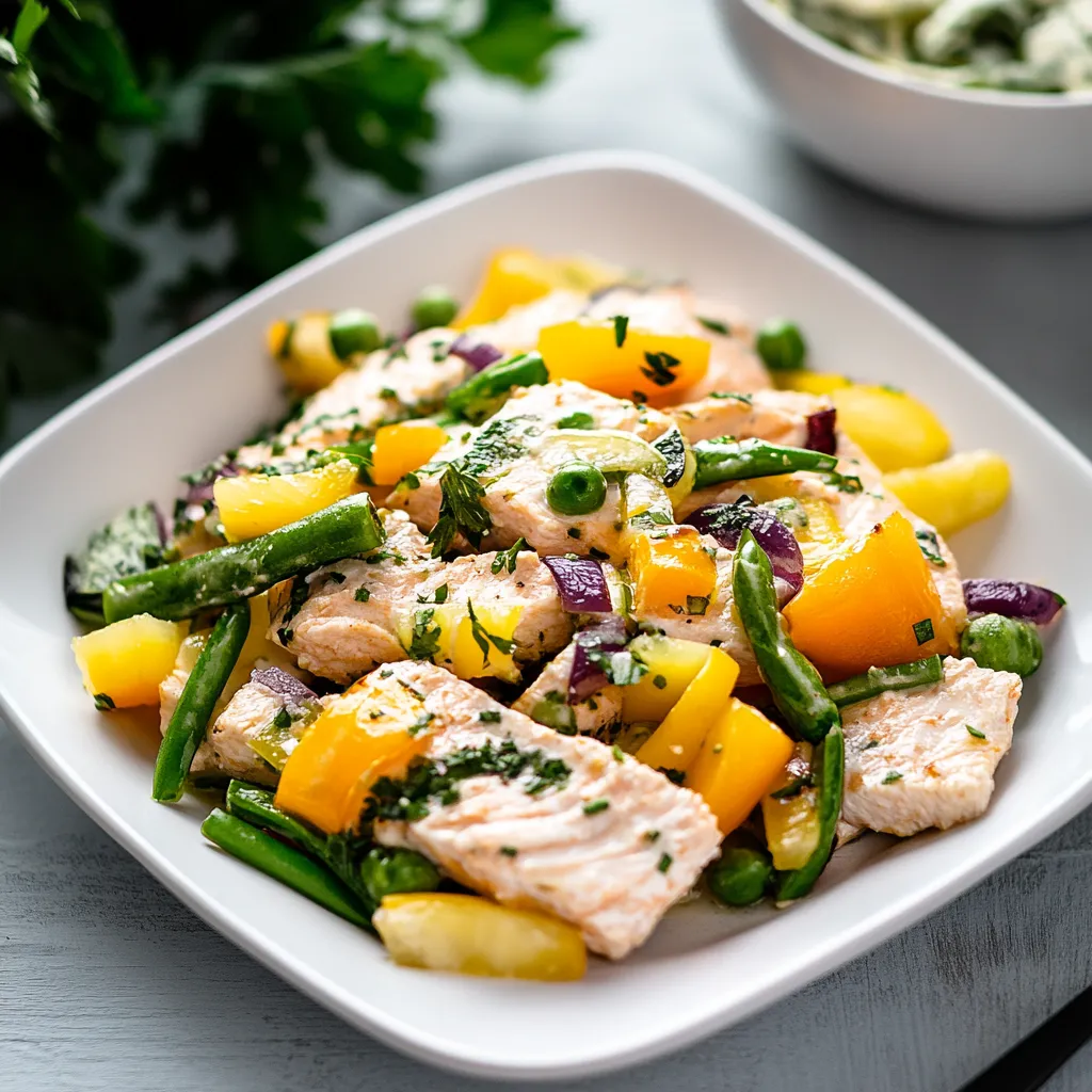High Protein Cottage Cheese Chicken Salad