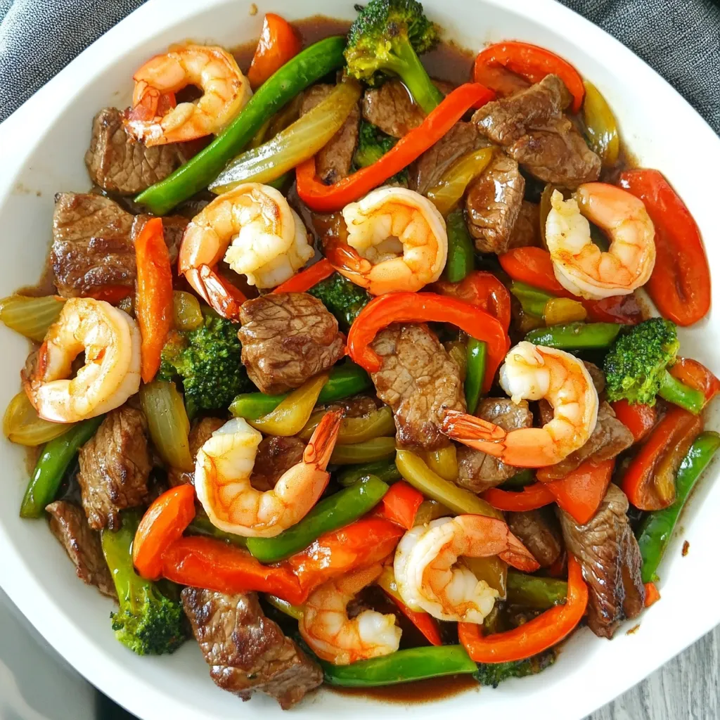 High-Protein Steak and Shrimp Stir-Fry